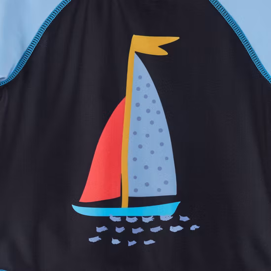 Arcadia 2022 OEM/ODM Boys Rash Gaurd and Beach Short Conjunto de baño de 2 piezas con traje de baño de protección Upf50+